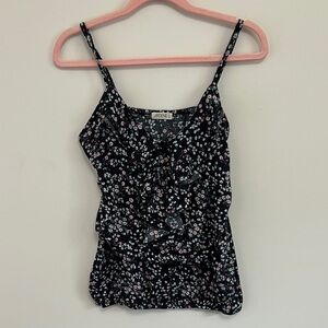 Ardene Black Floral Camisole